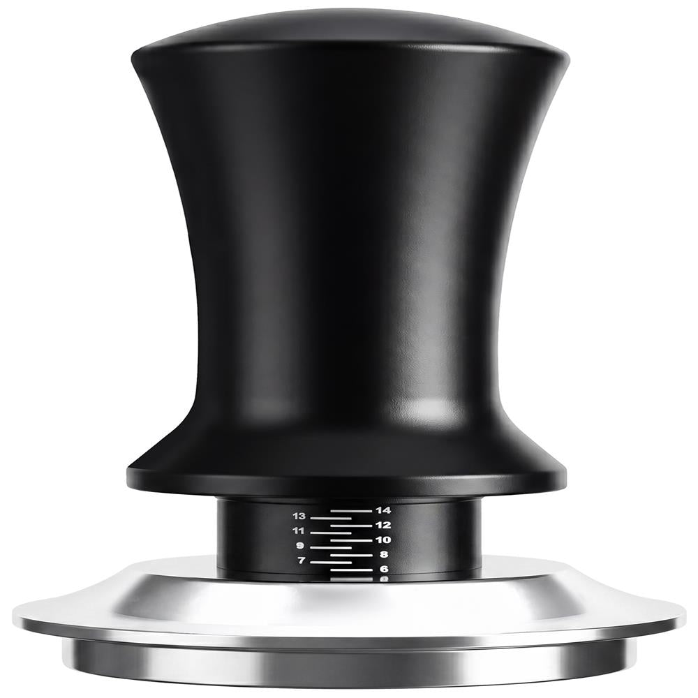 Neate Spring-Loaded Coffee Tamper For Espresso Machines | 51Mm Portafilter Spring-Loaded | 6-14 Lbs Of Calibrated Pressure | Depth-Adjustable | Great For Coffee & Espresso Enthusiasts | Black